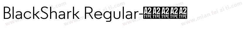 BlackShark Regular字体转换